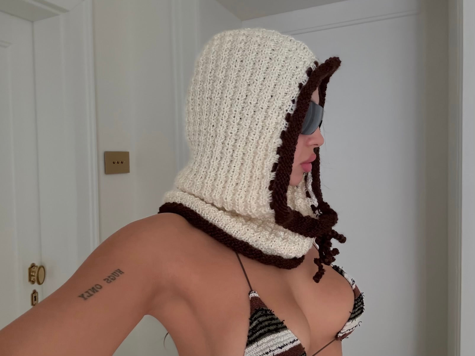 KNIT BALACLAVA HAT
