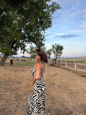 ZEBRA MAXI DRESS