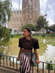 T-SHIRT WITH SHOULDER PADS