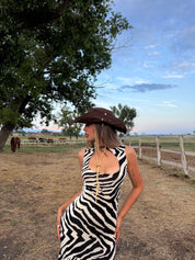 ZEBRA MAXI DRESS