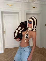 KNIT BALACLAVA HAT