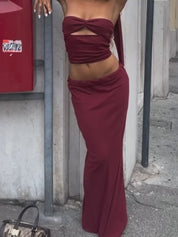 COZY BURGUNDY SET